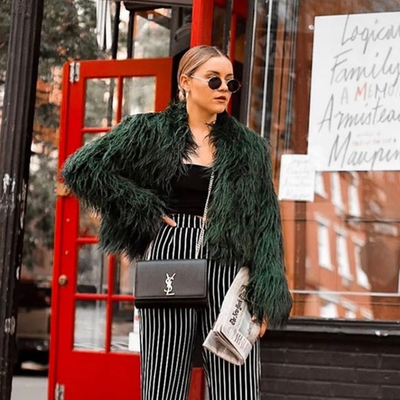 KEEPSAKE the Label Jackets & Blazers - Keepsake Aurora Forest Green Faux Fur Coat M